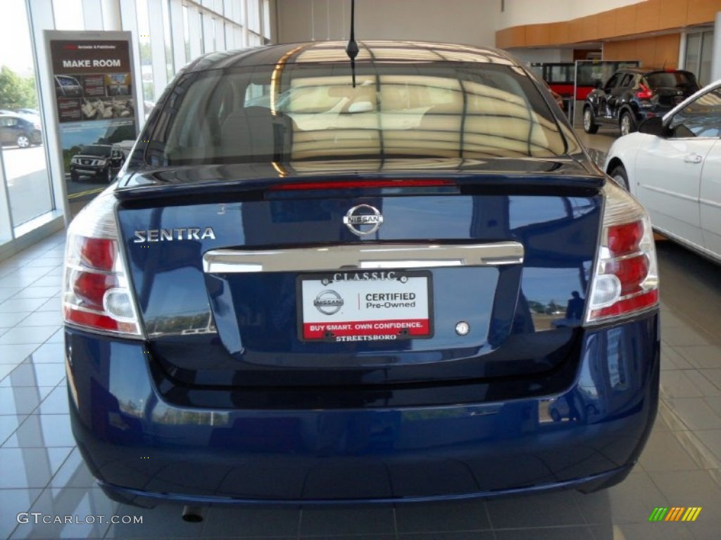 2012 Sentra 2.0 - Blue Onyx / Beige photo #5