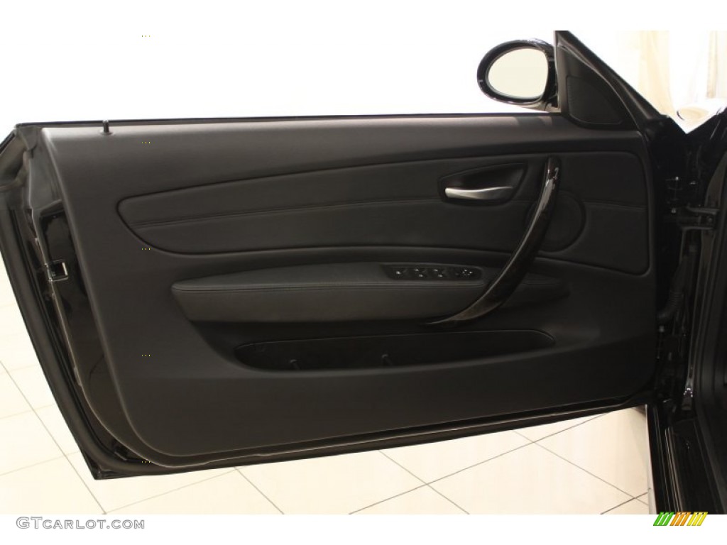 2009 1 Series 128i Convertible - Jet Black / Black Boston Leather photo #6