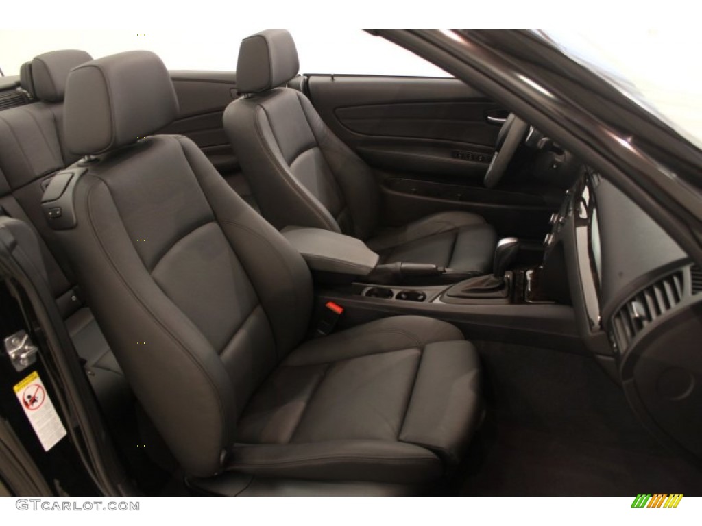 2009 1 Series 128i Convertible - Jet Black / Black Boston Leather photo #12