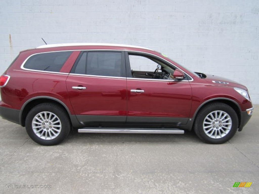 2010 Enclave CX - Red Jewel Tintcoat / Cashmere/Cocoa photo #2