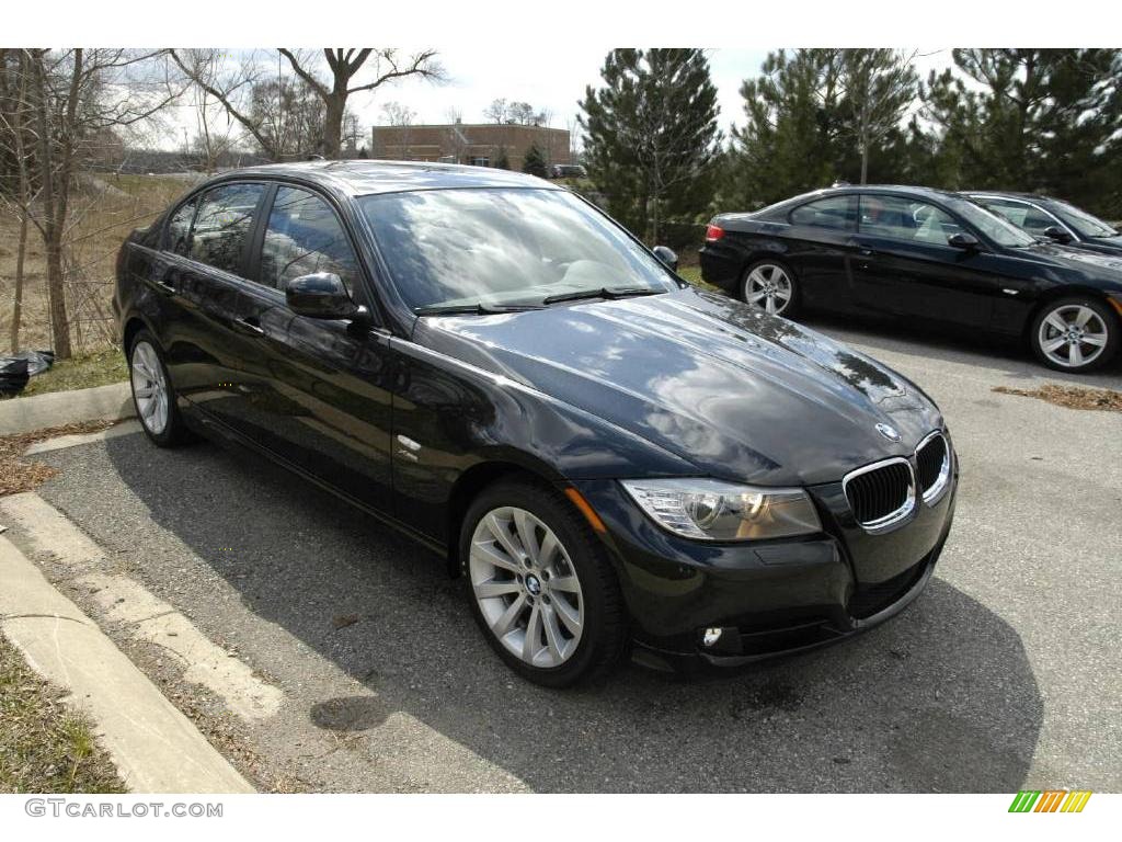 2009 3 Series 328xi Sedan - Black Sapphire Metallic / Saddle Brown Dakota Leather photo #7