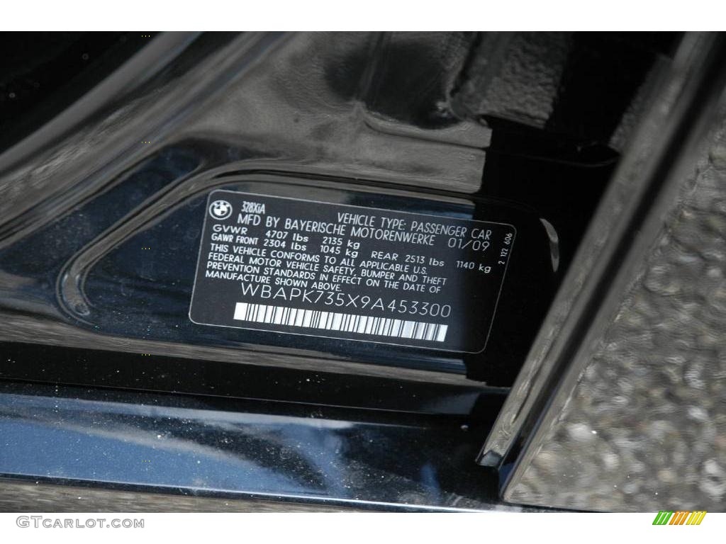 2009 3 Series 328xi Sedan - Black Sapphire Metallic / Saddle Brown Dakota Leather photo #9
