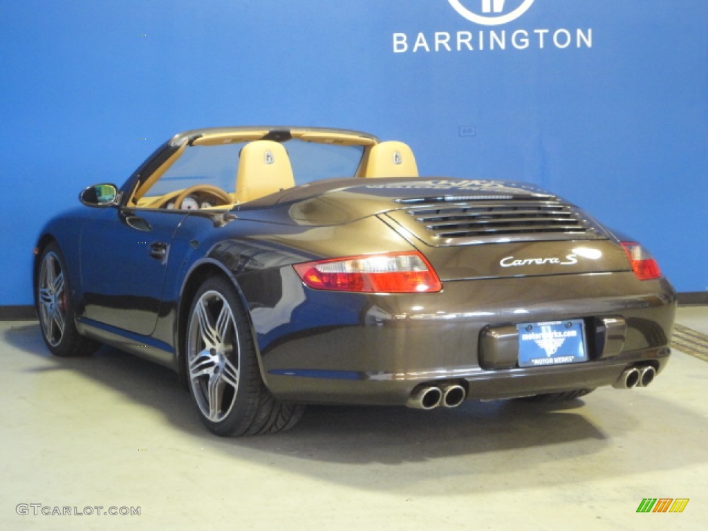 2008 911 Carrera S Cabriolet - Macadamia Metallic / Sand Beige photo #8