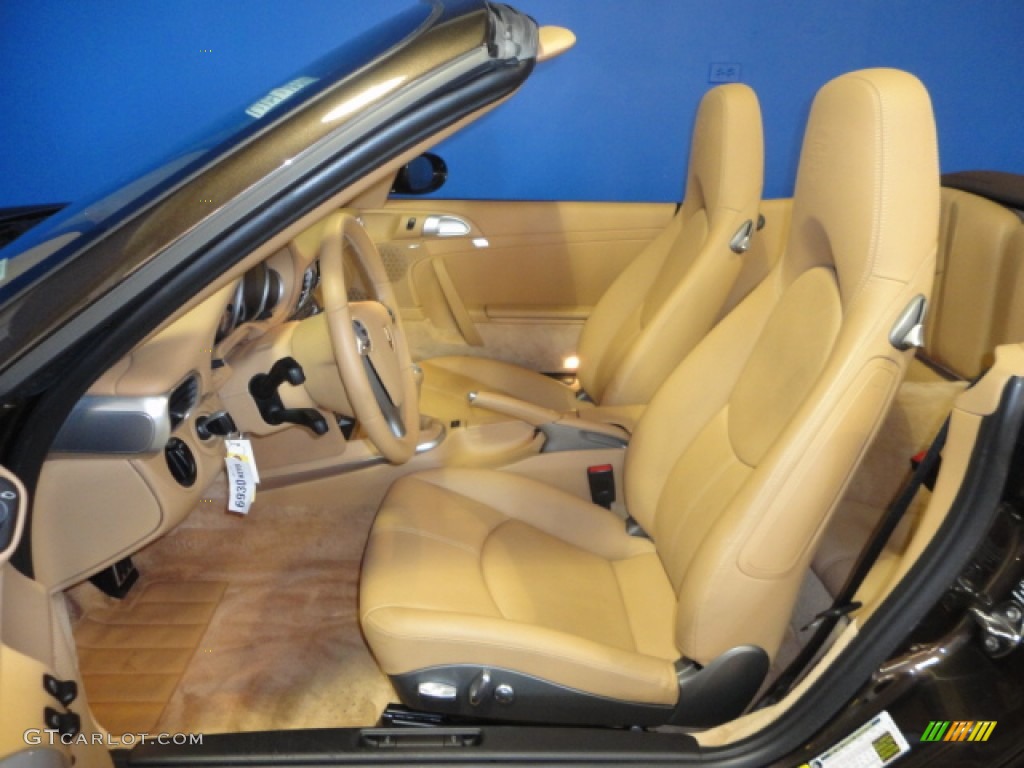 2008 911 Carrera S Cabriolet - Macadamia Metallic / Sand Beige photo #13