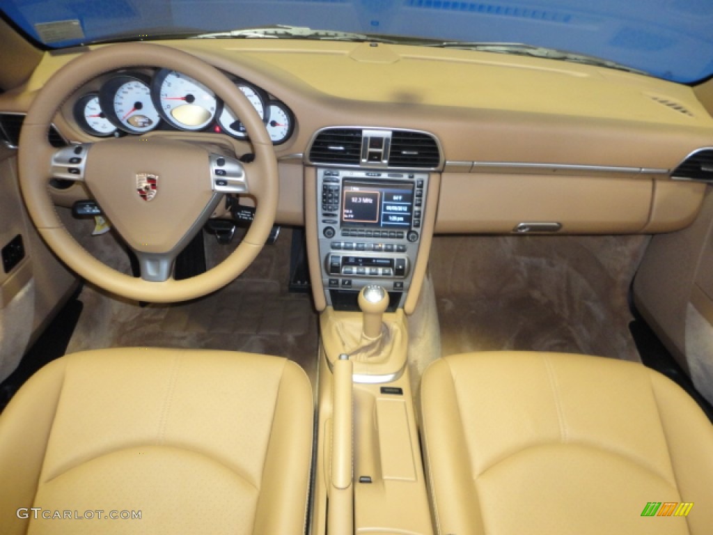 2008 911 Carrera S Cabriolet - Macadamia Metallic / Sand Beige photo #14