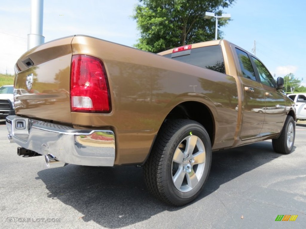 2012 Ram 1500 Big Horn Quad Cab - Saddle Brown Pearl / Dark Slate Gray/Medium Graystone photo #3