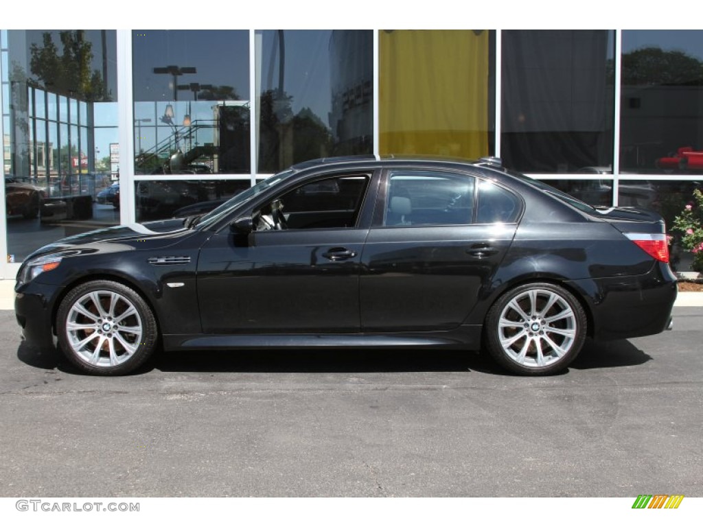 Black Sapphire Metallic 2007 BMW M5 Sedan Exterior Photo #66553171