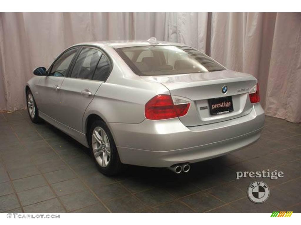 2008 3 Series 328xi Sedan - Titanium Silver Metallic / Black photo #3