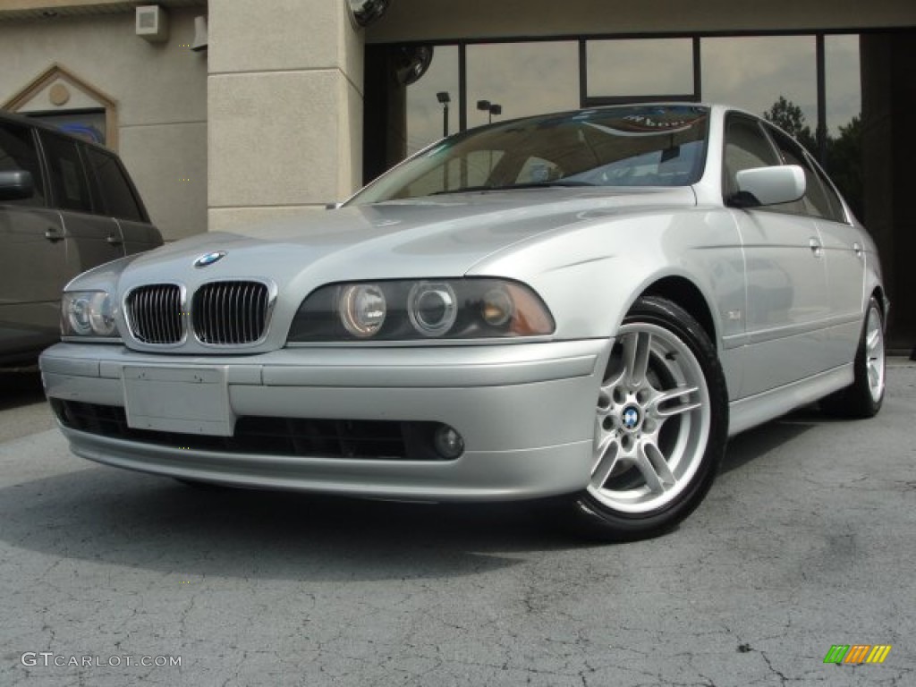 Titanium Silver Metallic 2002 BMW 5 Series 540i Sedan Exterior Photo #66557460