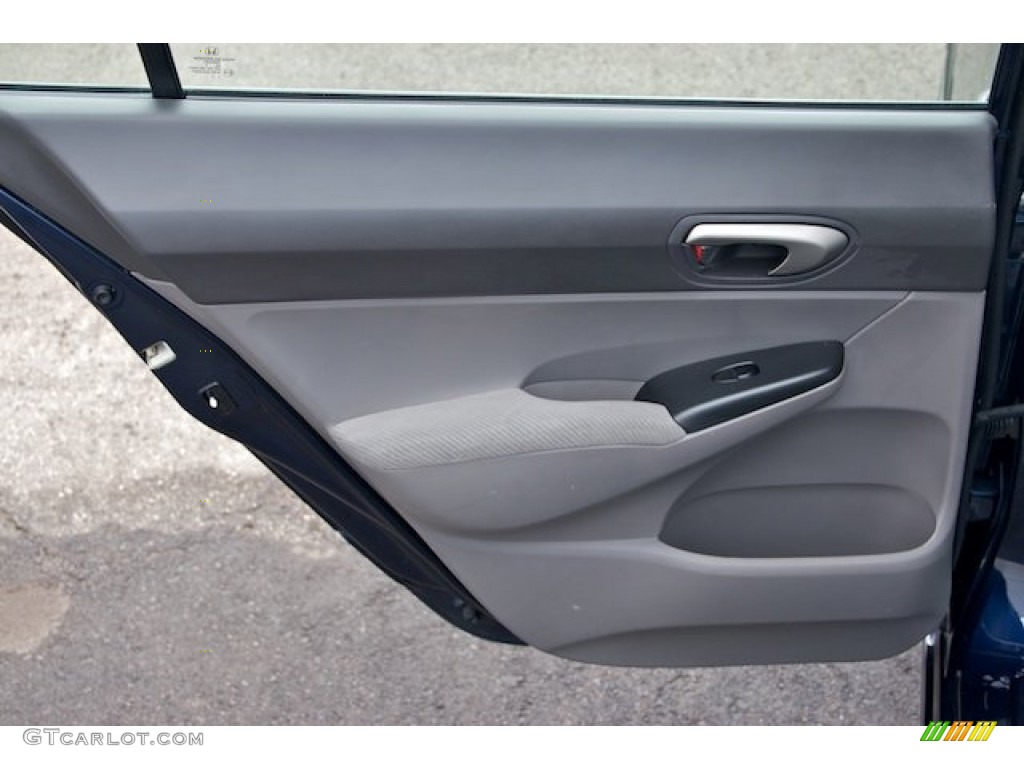 2010 Honda Civic LX Sedan Gray Door Panel Photo #66558006