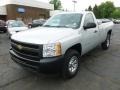 2011 Sheer Silver Metallic Chevrolet Silverado 1500 Regular Cab 4x4  photo #3