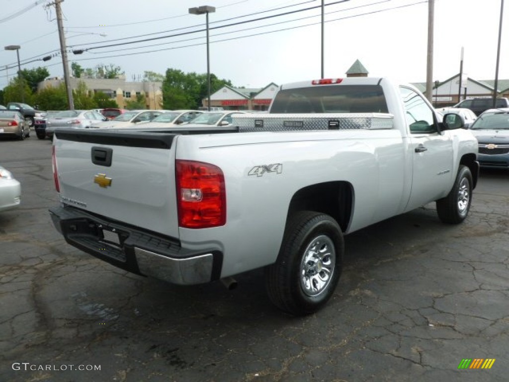 2011 Silverado 1500 Regular Cab 4x4 - Sheer Silver Metallic / Dark Titanium photo #7