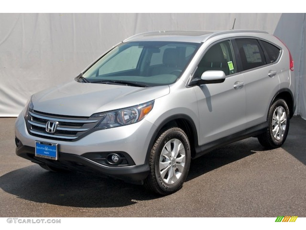 2012 CR-V EX-L - Alabaster Silver Metallic / Black photo #3