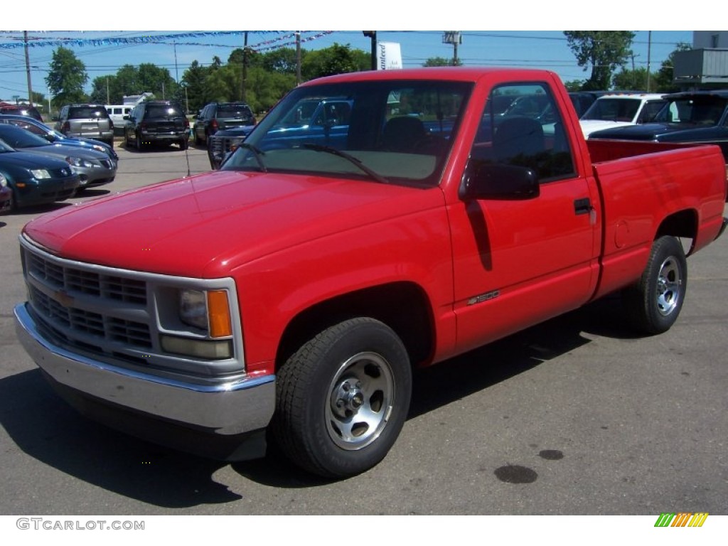 1997 C/K C1500 Regular Cab - Victory Red / Medium Dark Pewter photo #9