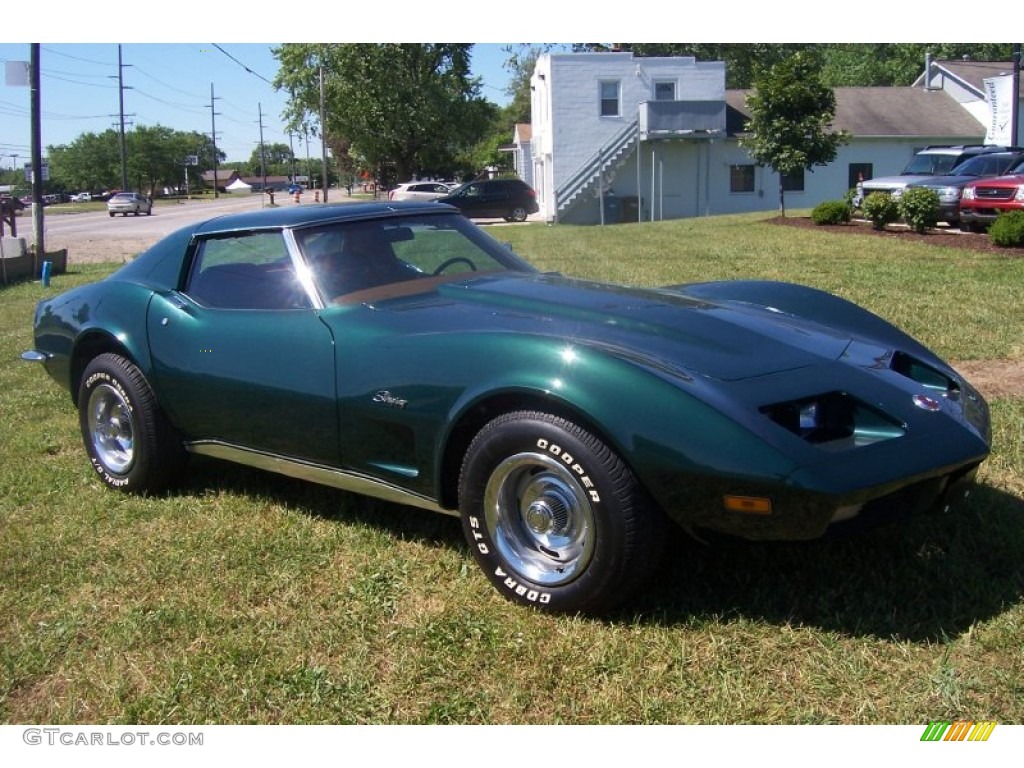 1973 Corvette Coupe - Elkhart Green / Dark Saddle photo #1