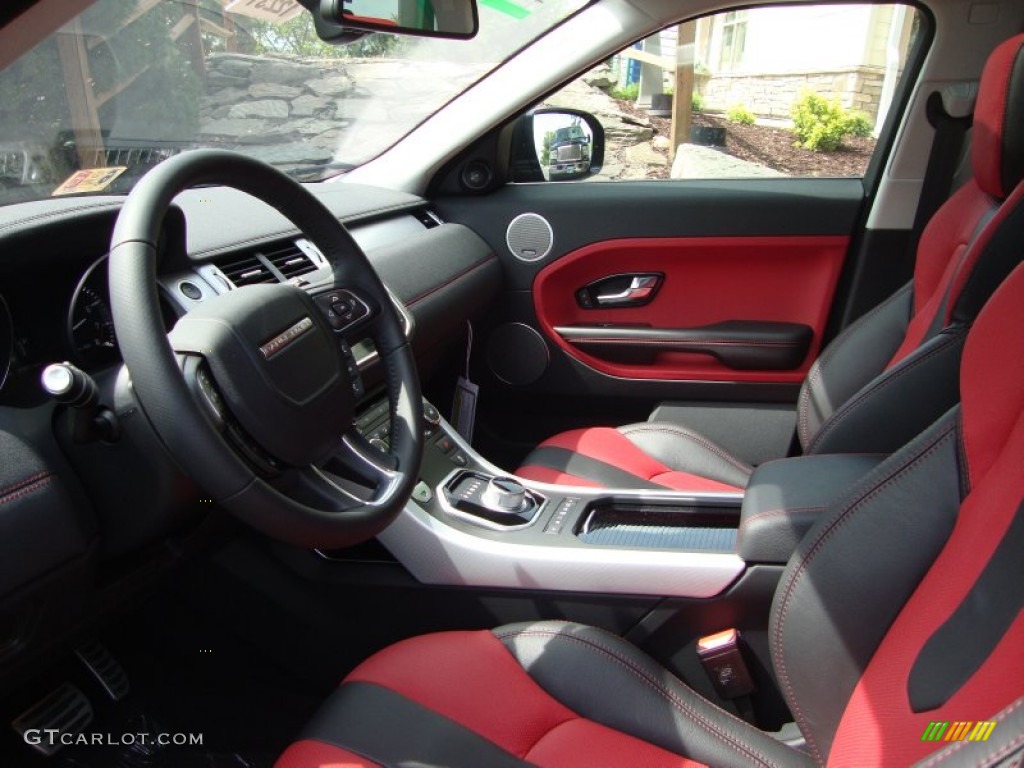 Dynamic Ebony/Pimento Interior 2012 Land Rover Range Rover Evoque Dynamic Photo #66562422