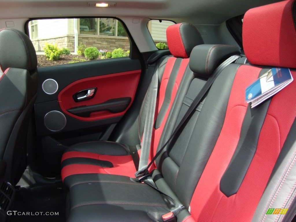 2012 Land Rover Range Rover Evoque Dynamic Rear Seat Photo #66562536