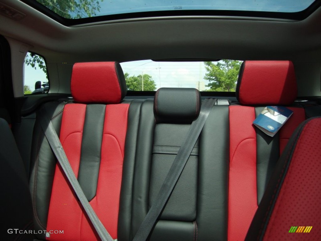 2012 Land Rover Range Rover Evoque Dynamic Rear Seat Photo #66562545