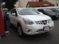 2011 Pearl White Nissan Rogue SV AWD  photo #3
