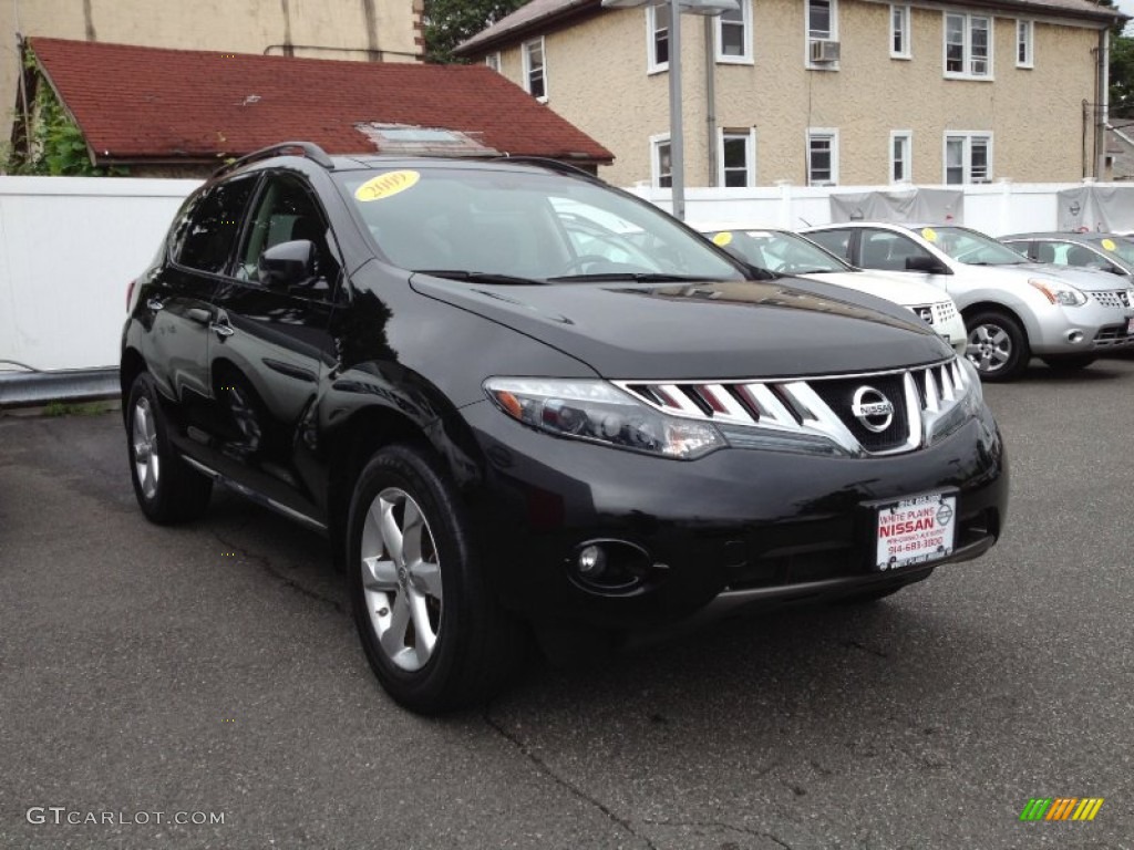 2009 Murano SL AWD - Super Black / Black photo #3