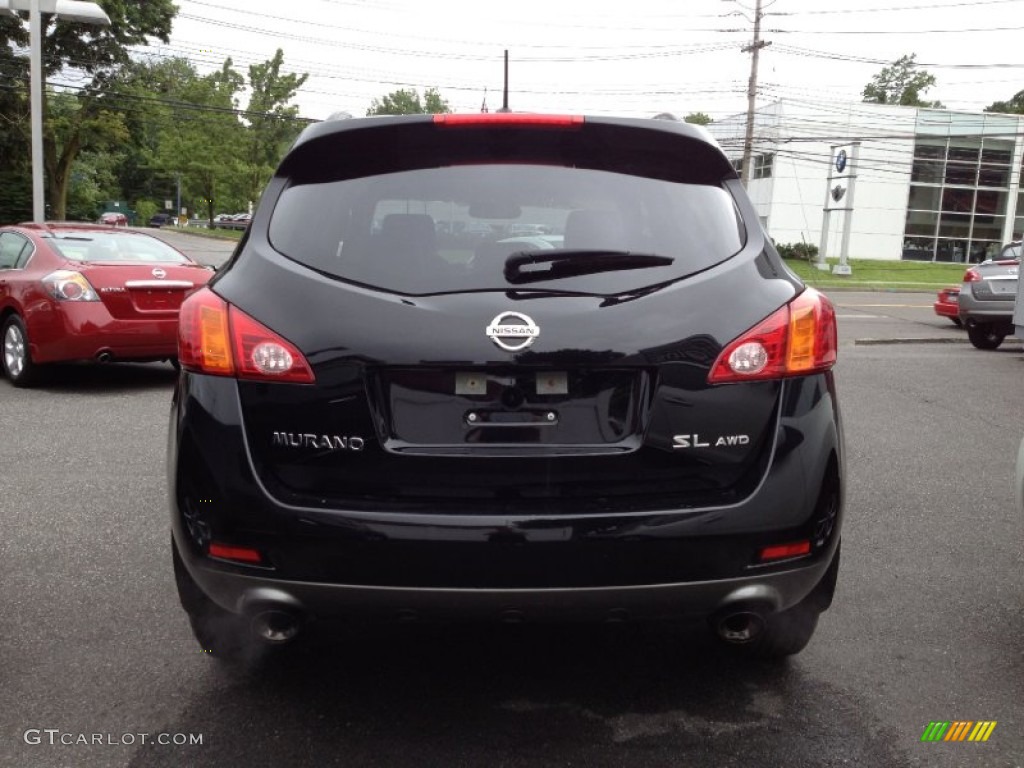 2009 Murano SL AWD - Super Black / Black photo #7