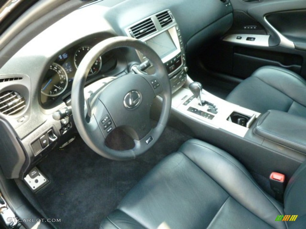 Black Interior 2008 Lexus IS F Photo #66564741