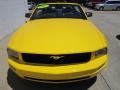 2005 Screaming Yellow Ford Mustang V6 Premium Convertible  photo #2