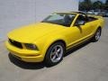 2005 Screaming Yellow Ford Mustang V6 Premium Convertible  photo #3