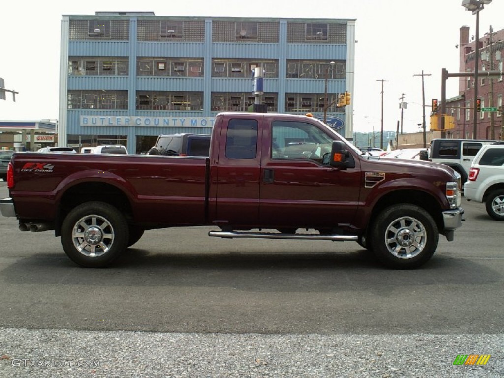 2010 F350 Super Duty XLT SuperCab 4x4 - Royal Red Metallic / Medium Stone photo #1
