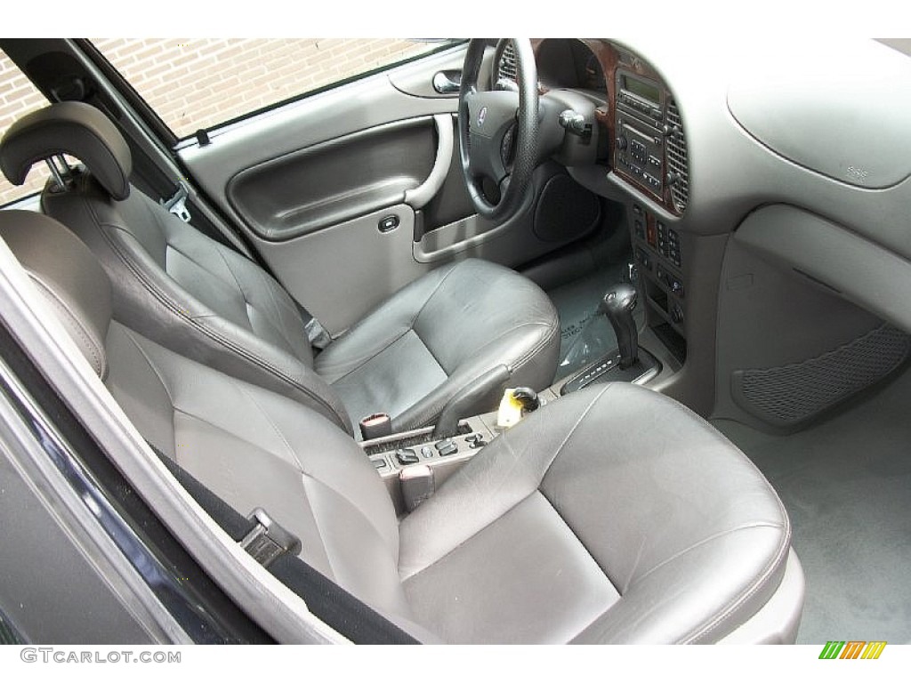Charcoal Gray Interior 2002 Saab 9-3 SE Sedan Photo #66566016