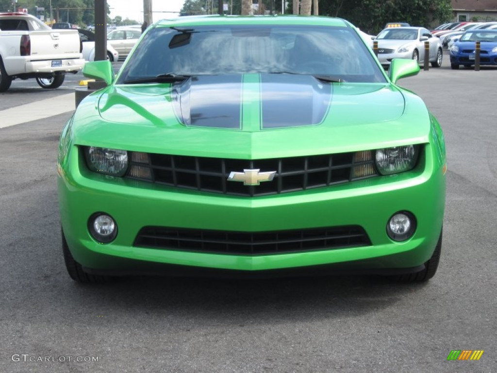 2010 Camaro LT Coupe Synergy Special Edition - Synergy Green Metallic / Black/Green photo #3