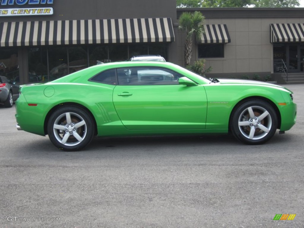 2010 Camaro LT Coupe Synergy Special Edition - Synergy Green Metallic / Black/Green photo #5