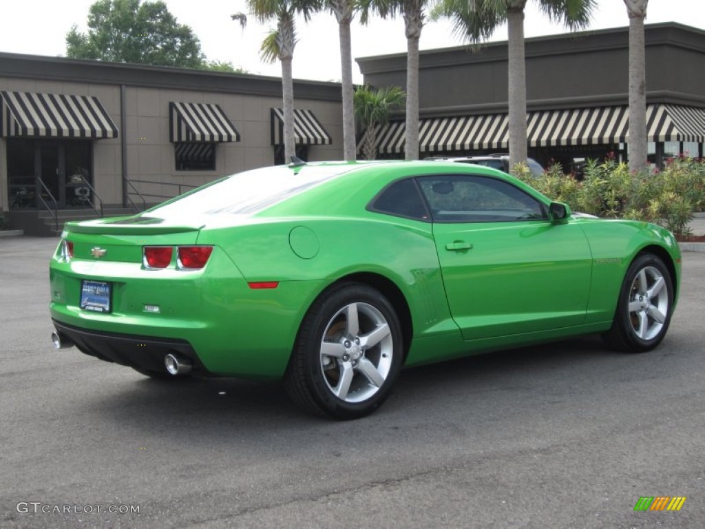 2010 Camaro LT Coupe Synergy Special Edition - Synergy Green Metallic / Black/Green photo #6