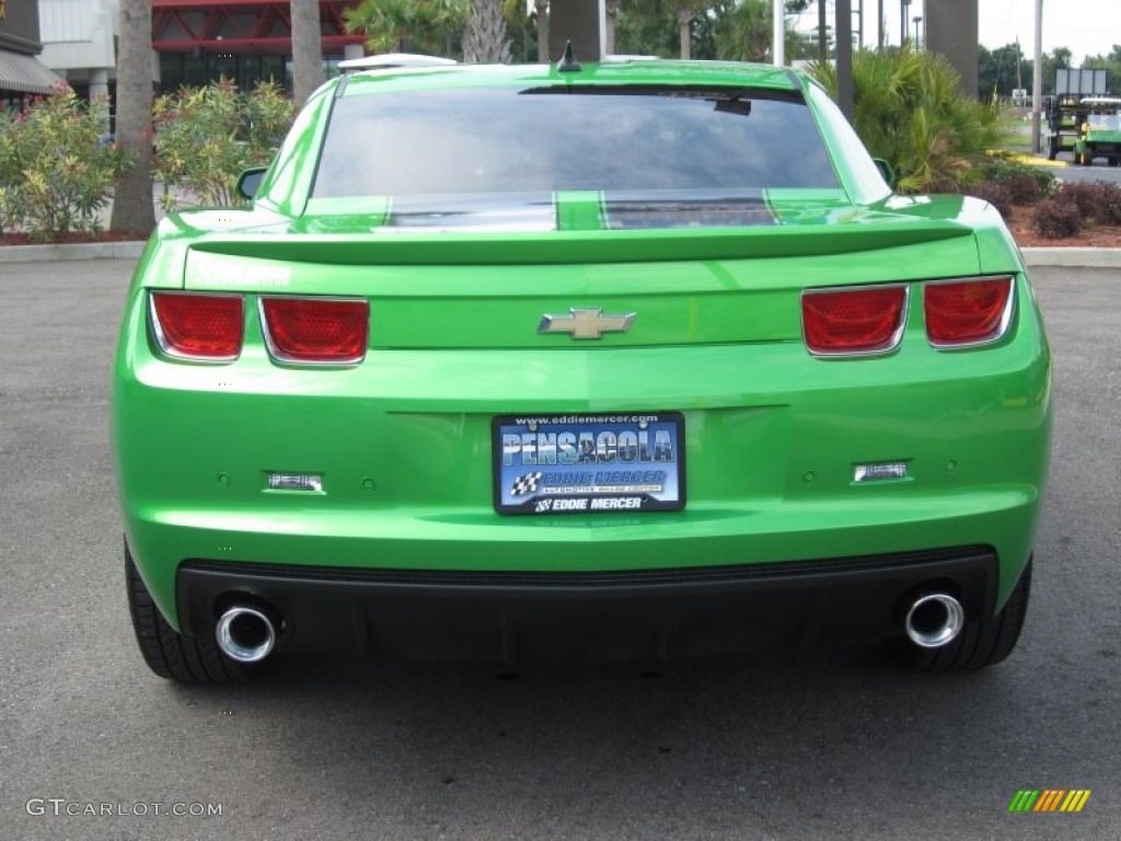 2010 Camaro LT Coupe Synergy Special Edition - Synergy Green Metallic / Black/Green photo #8
