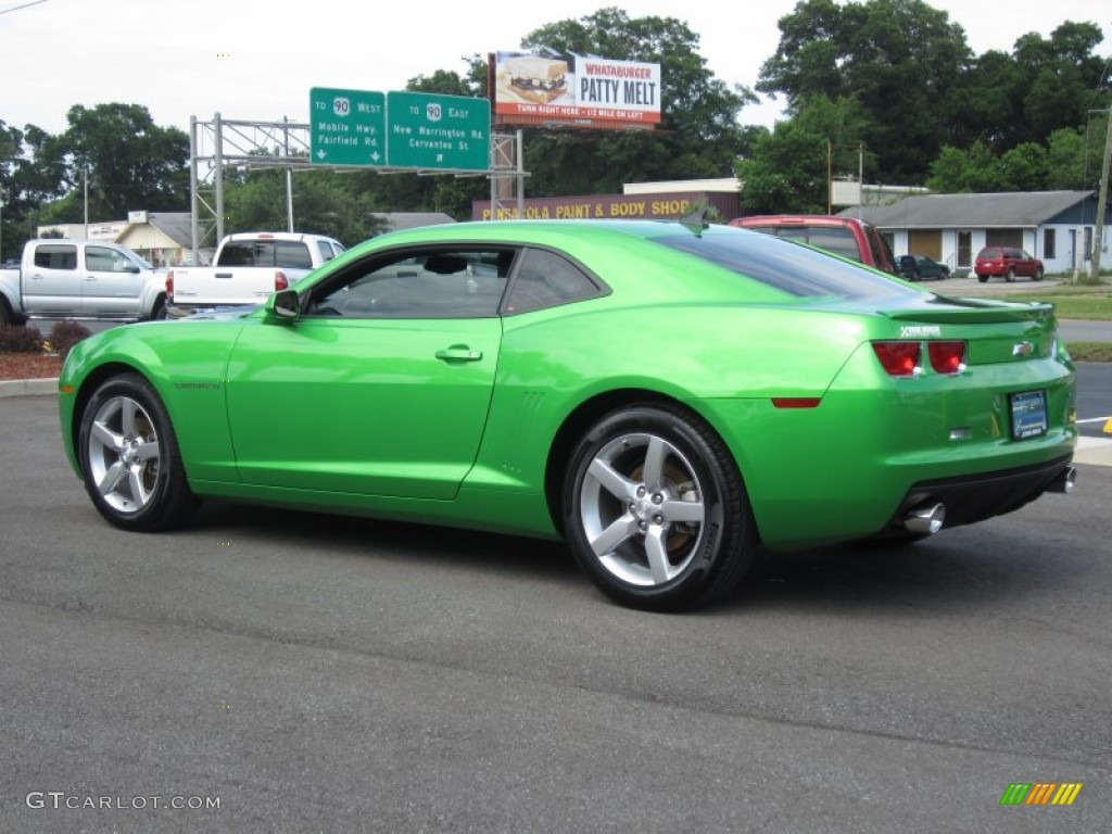 2010 Camaro LT Coupe Synergy Special Edition - Synergy Green Metallic / Black/Green photo #10