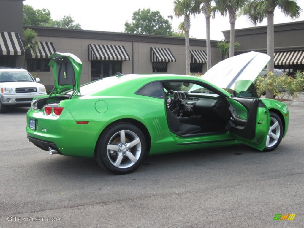2010 Camaro LT Coupe Synergy Special Edition - Synergy Green Metallic / Black/Green photo #21