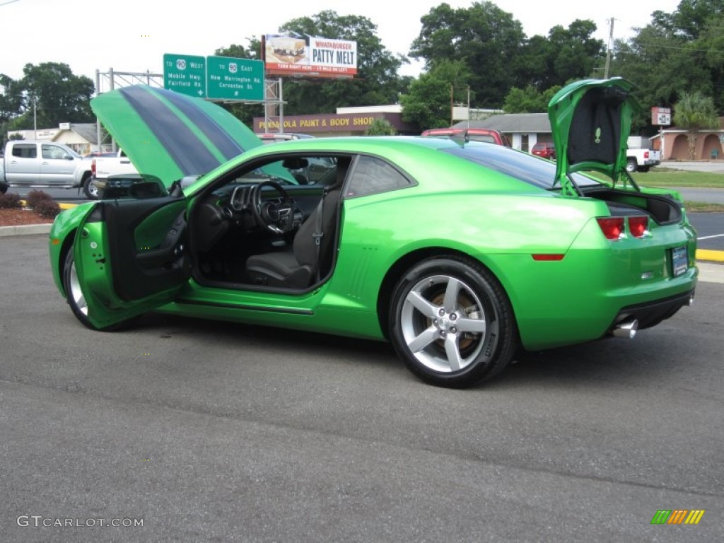 2010 Camaro LT Coupe Synergy Special Edition - Synergy Green Metallic / Black/Green photo #23