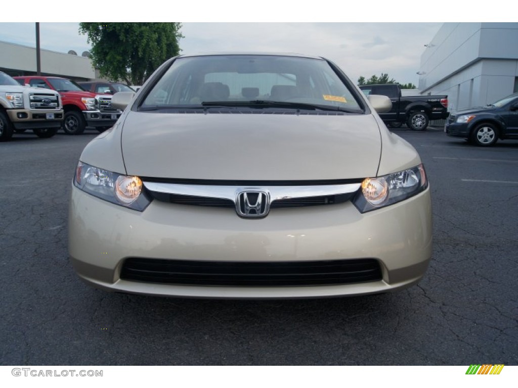 2008 Civic EX Sedan - Borrego Beige Metallic / Ivory photo #7
