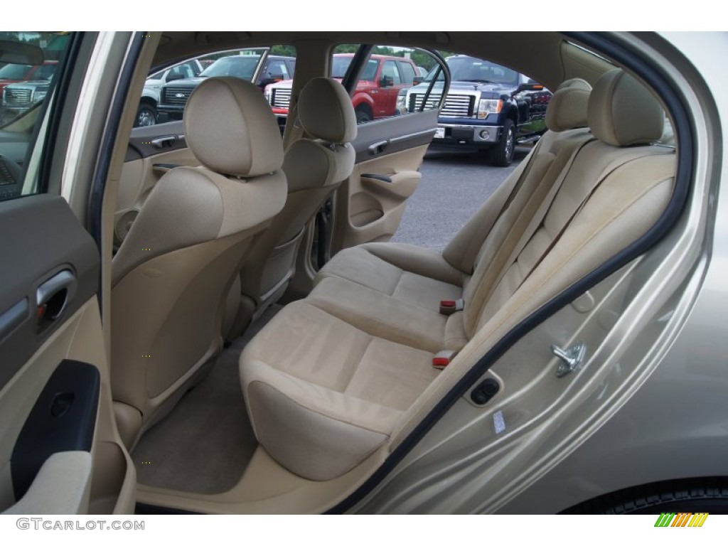 2008 Civic EX Sedan - Borrego Beige Metallic / Ivory photo #9