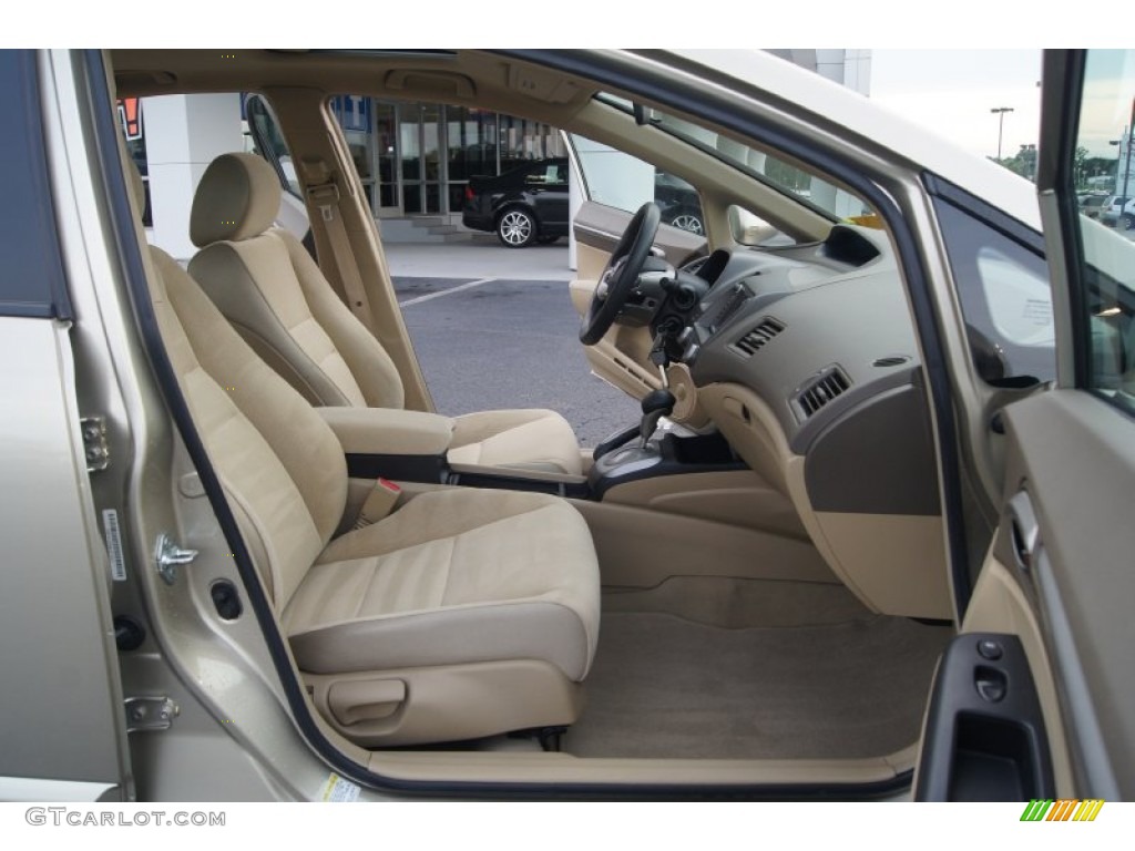 2008 Civic EX Sedan - Borrego Beige Metallic / Ivory photo #12