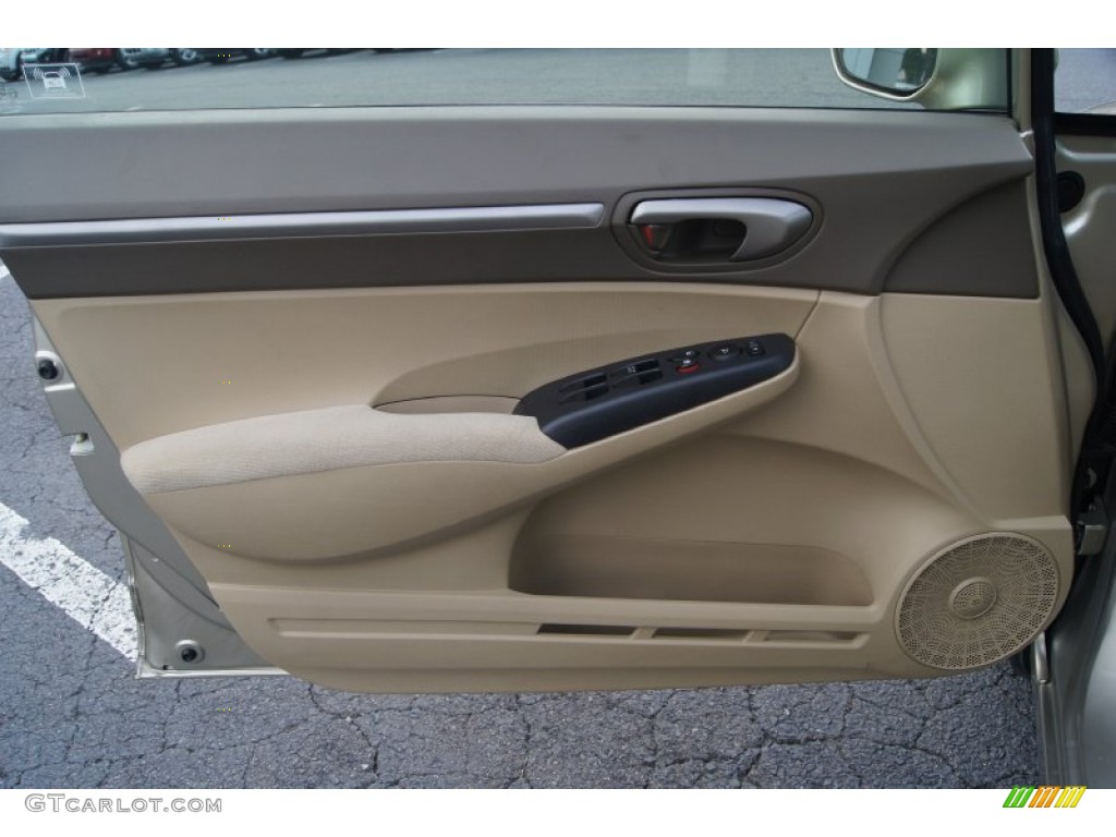 2008 Civic EX Sedan - Borrego Beige Metallic / Ivory photo #18