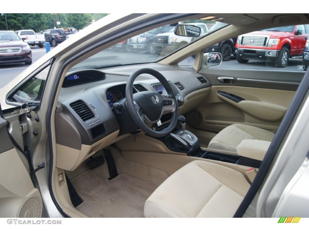 2008 Civic EX Sedan - Borrego Beige Metallic / Ivory photo #20