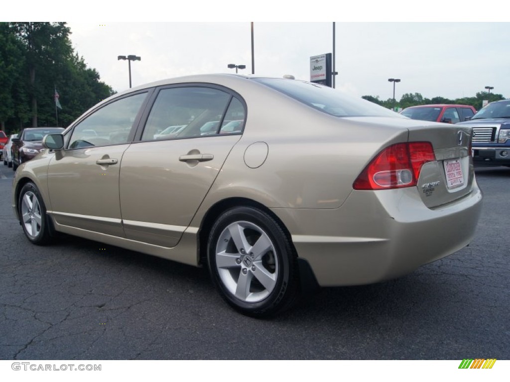 2008 Civic EX Sedan - Borrego Beige Metallic / Ivory photo #36