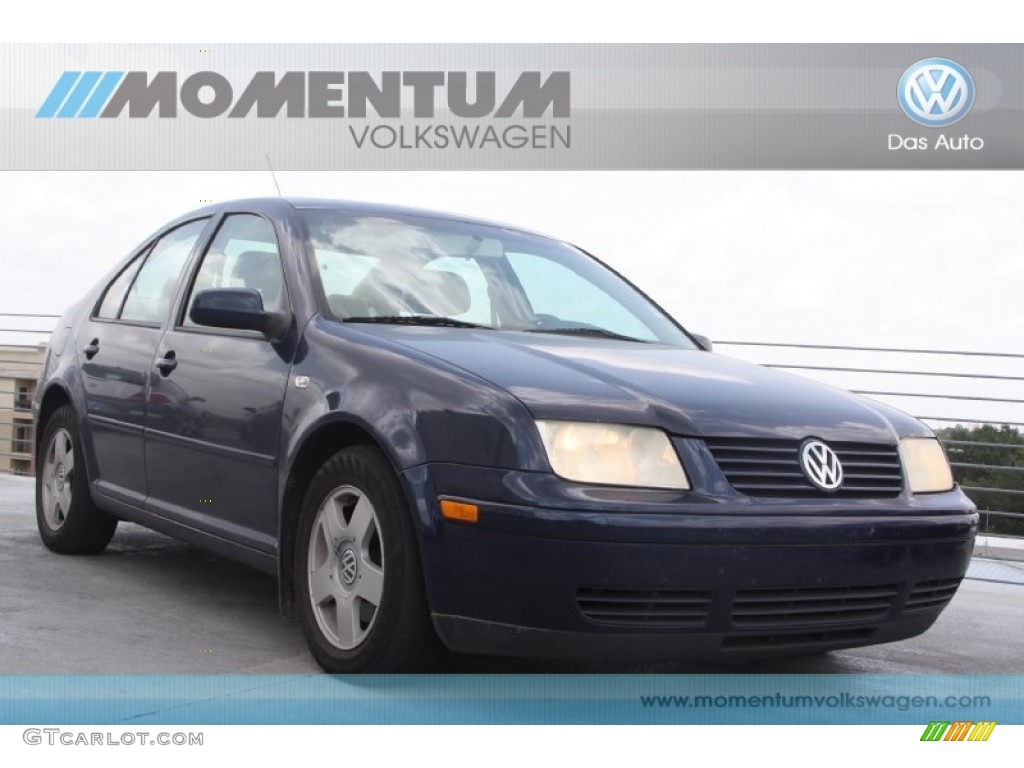 2002 Jetta GLS TDI Sedan - Blue Lagoon Metallic / Beige photo #1