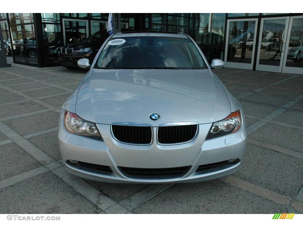 2006 3 Series 325xi Sedan - Titanium Silver Metallic / Black photo #3