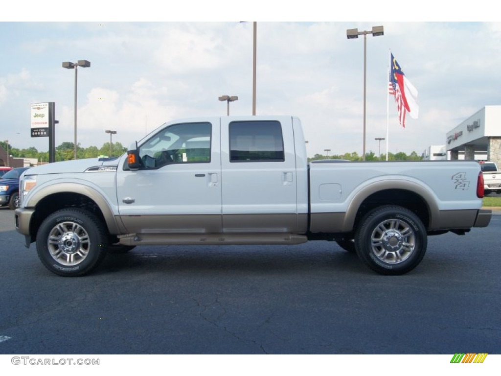 Oxford White 2012 Ford F250 Super Duty King Ranch Crew Cab 4x4 Exterior Photo #66567648