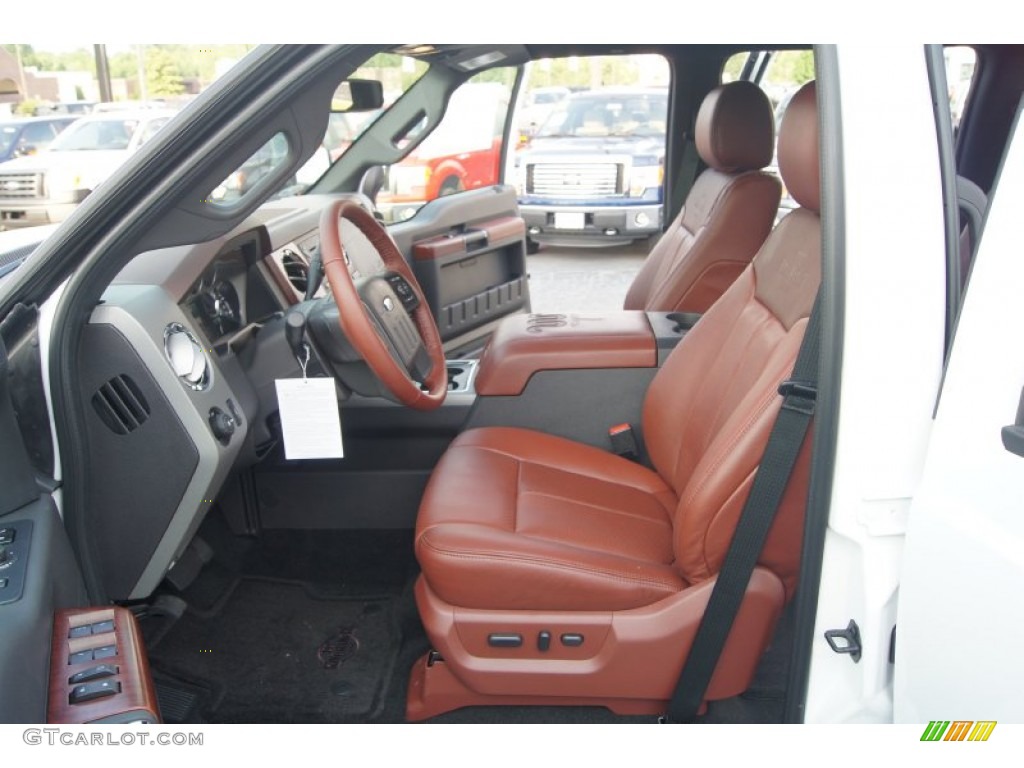 Chaparral Leather Interior 2012 Ford F250 Super Duty King Ranch Crew Cab 4x4 Photo #66567672