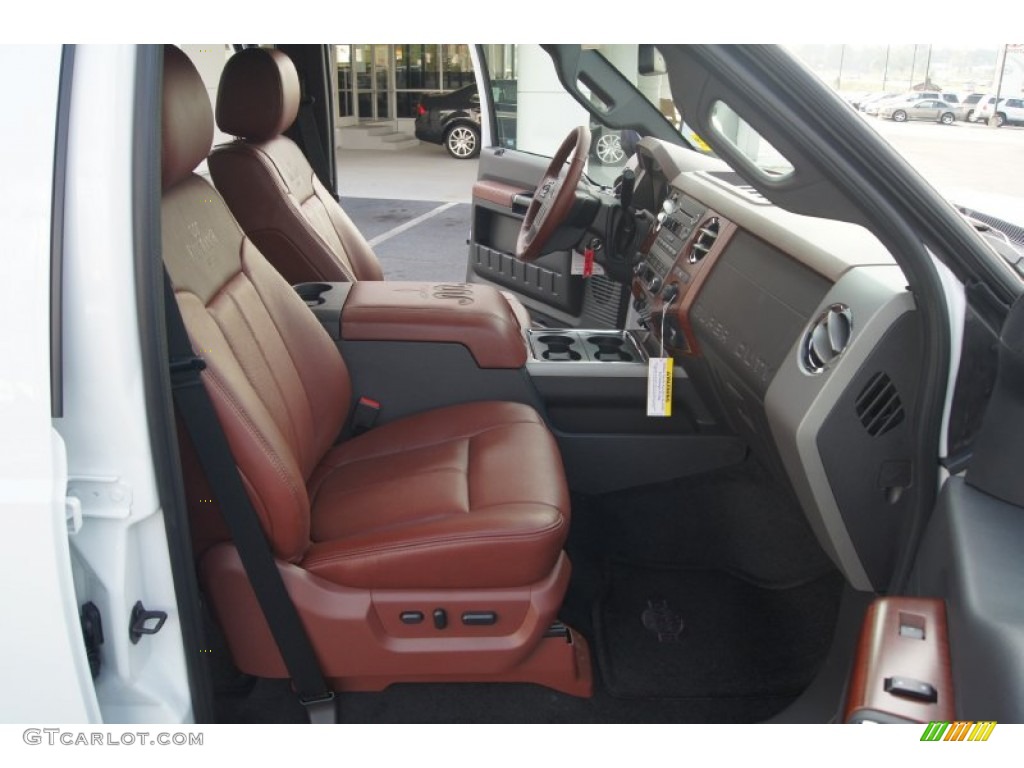 Chaparral Leather Interior 2012 Ford F250 Super Duty King Ranch Crew Cab 4x4 Photo #66567696
