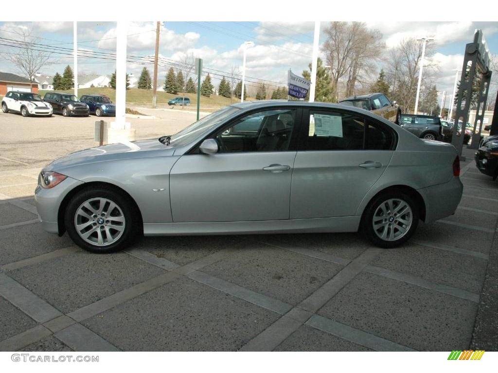 2006 3 Series 325xi Sedan - Titanium Silver Metallic / Black photo #5