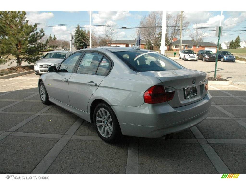 2006 3 Series 325xi Sedan - Titanium Silver Metallic / Black photo #6